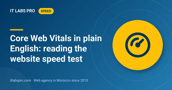 Core Web Vitals in plain English: reading the website speed test