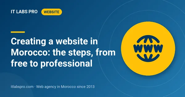 Creating a website in Morocco: the steps, from free to professional