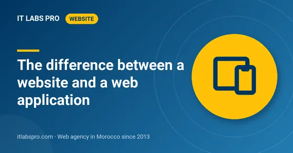 The difference between a website and a web application